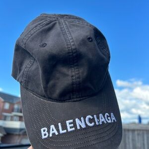Balenciaga Charcoal Baseball Cap